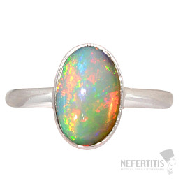 Ethiopian opal ring silver Ag 925 R2425