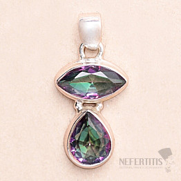 Topaz mystický přívěsek stříbro Ag 925 24313