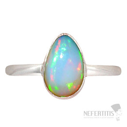 Opál etiopský prsten stříbro Ag 925 R2433