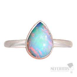 Opál etiópsky prsteň striebro Ag 925 R2434