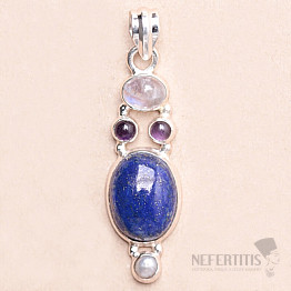 Lapislazuli Anhänger Silber Ag 925 24387