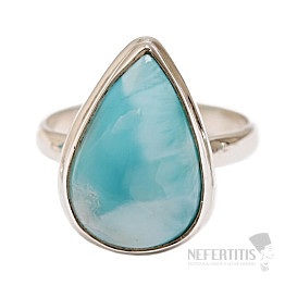 Larimar prsten stříbro Ag 925 R25