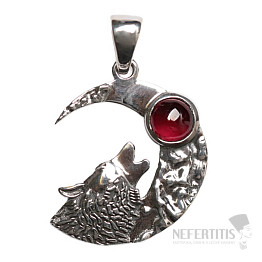 Designer pendant garnet silver Ag 925 P252