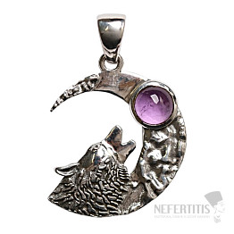 Designer pendant amethyst silver Ag 925 P253