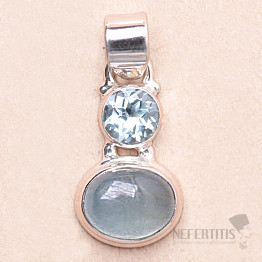 Aquamarin-Anhänger Silber Ag 925 KO262