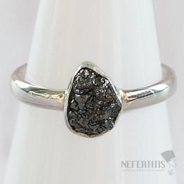 Diamond natural raw ring silver Ag 925 R263
