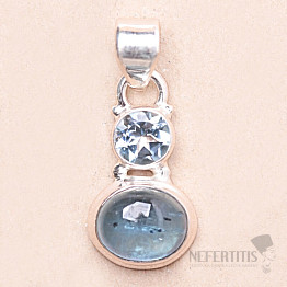 Aquamarin-Anhänger Silber Ag 925 KO263