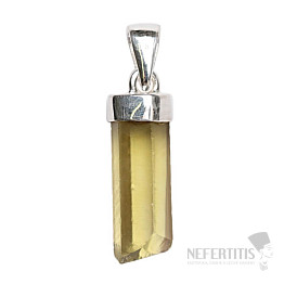 Designer pendant with Lemon topaz silver Ag 925 P265