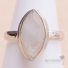 Moonstone rainbow ring silver Ag 925 KO267