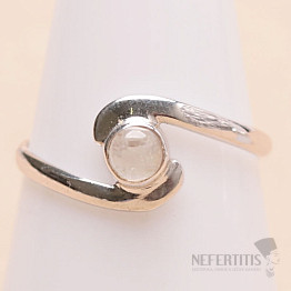 Měsíční kámen duhový prsten stříbro Ag 925 R2676