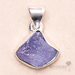 Tanzanite raw pendant silver Ag 925 LOT269