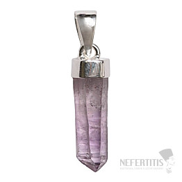 Designer pendant amethyst raw silver Ag 925 P270