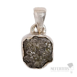 Diamant přírodní surový přívěsek stříbro Ag 925 P270