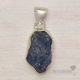 Tanzanite raw pendant silver Ag 925 LOT282
