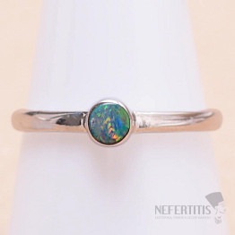 Opal australischer Ring Silber Ag 925 R2859