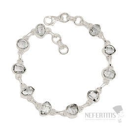 Herkimer diamant náramok striebro Ag 925 B286