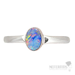 Opal australischer Ring Silber Ag 925 R2872