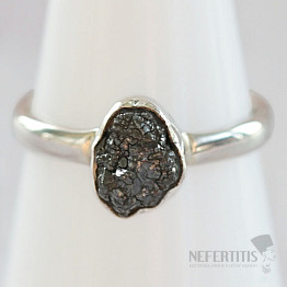 Diamant Natur Rohring Silber Ag 925 R289