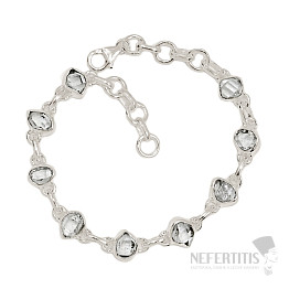 Herkimer diamond bracelet silver Ag 925 B290