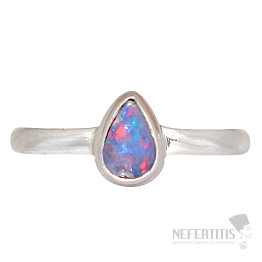 Opal australischer Ring Silber Ag 925 R2911