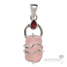 Dizajnový prívesok ruženín striebro Ag 925 P298