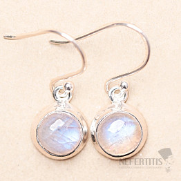 Mesačný kameň dúhový náušnice striebro Ag 925 LOT3