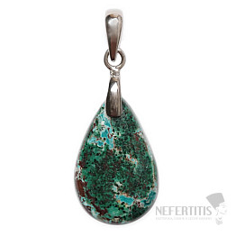 Anhänger aus Malachit und Cuprit, Silber Ag 925 Nr. 3