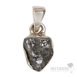 Diamant přírodní surový přívěsek stříbro Ag 925 P300