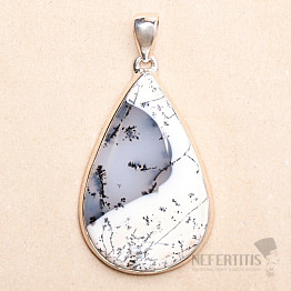 Opal dendritischer Anhänger Silber Ag 925 P3002