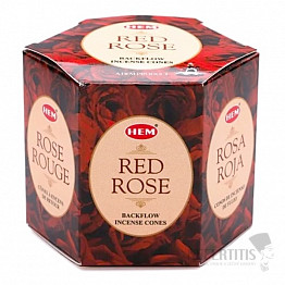 Vonné kužele pre tečúci dym HEM Red Rose