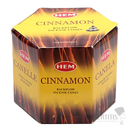 Vonné kužele pre tečúci dym HEM Cinnamon