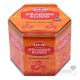 Vonné kužele pre tečúci dym HEM Dragons Blood