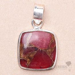 Roter Turmalin Anhänger Silber Ag 925 30451