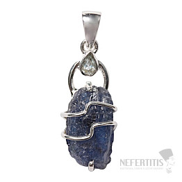 Designer pendant tanzanite silver Ag 925 P306
