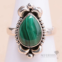 Malachit-Ring Silber Ag 925 30672