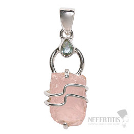 Designový přívěsek růženín stříbro Ag 925 P307