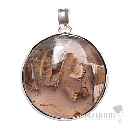 Achat-Röhrenanhänger Silber Ag 925 P308