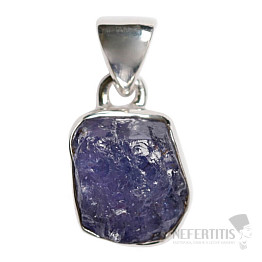 Tanzanite raw pendant silver Ag 925 LOT308