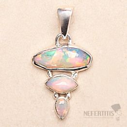 Opal Ethiopian design pendant silver Ag 925 LOT36