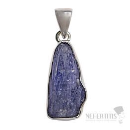 Tanzanite raw pendant silver Ag 925 LOT310