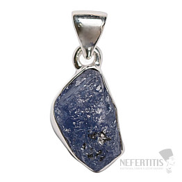 Tanzanite raw pendant silver Ag 925 LOT313