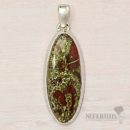 Dragon stone pendant silver Ag 925 P314