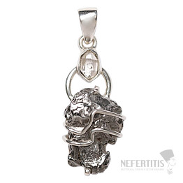 Designer pendant meteorite Campo del Cielo silver Ag 925 P315