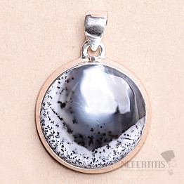 Opal dendritischer Anhänger Silber Ag 925 P3159