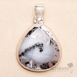 Opal dendritischer Anhänger Silber Ag 925 P3164