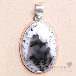 Opal dendritischer Anhänger Silber Ag 925 P3166