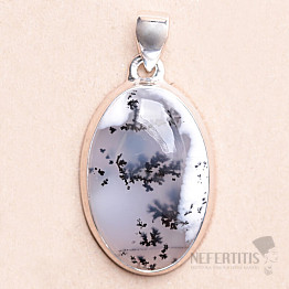 Opal dendritischer Anhänger Silber Ag 925 P3170