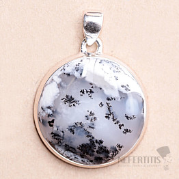 Opal dendritic pendant silver Ag 925 P3178