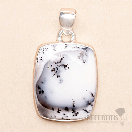 Opal dendritic pendant silver Ag 925 P3179