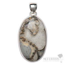 Indonesian jasper Malingano pendant silver Ag 925 P318